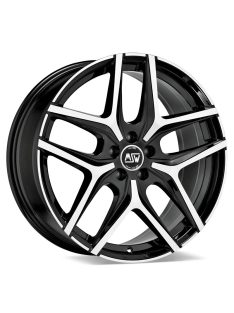 5x114.3 17x7 Et40 Msw 40 Black Full Polished 73,1 Alufelni