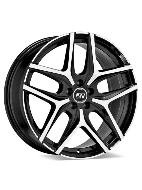 5x114.3 17x7 Et40 Msw 40 Black Full Polished 73,1 Alufelni